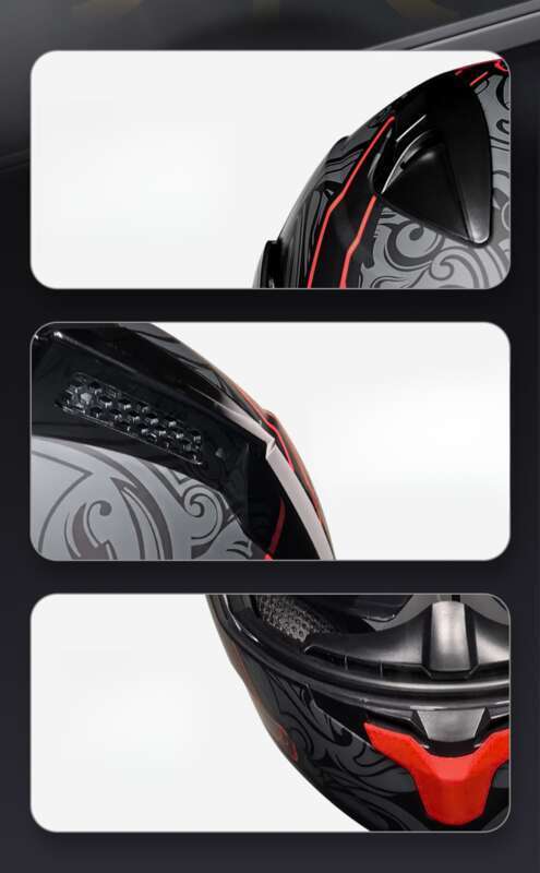 Orz Small Shell Faceless Motorrad Doppellinse, Männer und Frauen, Vier-Jahreszeiten-Motorrad, Kreuzfahrthelm, Groß_voghion.com