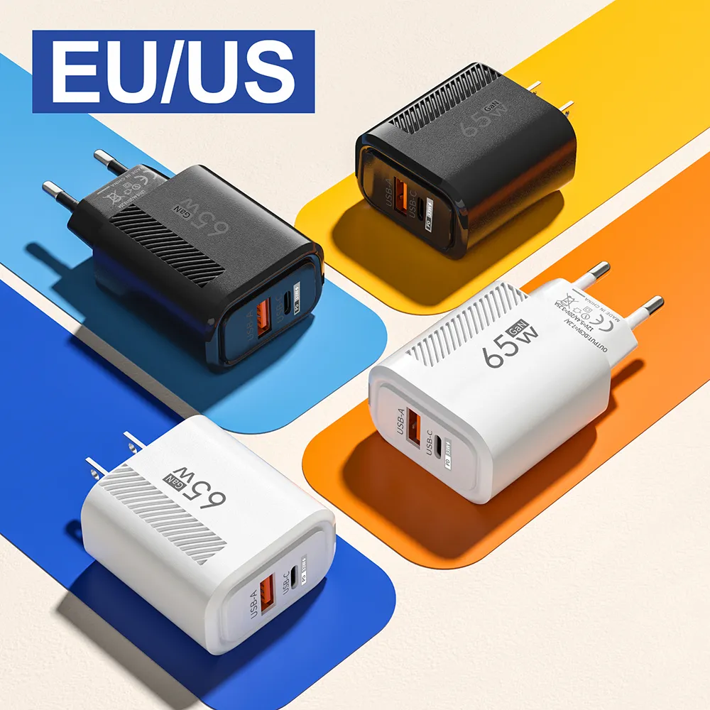GaN 65W USB Type C Fast Charging Mobile Phone Adapter Quick Charger For Samsung S23 Ultra Xiaomi Huawei IPhone 14 13_voghion.com