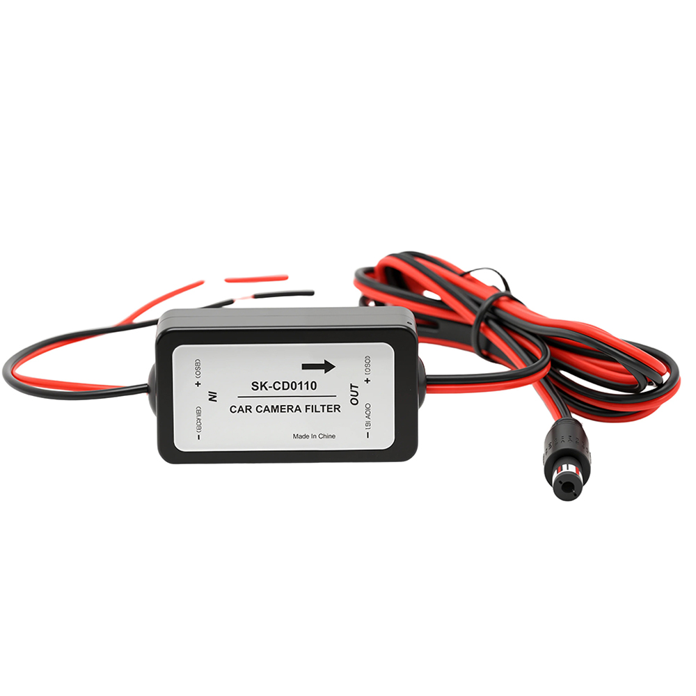 12V DC Rectifier Rear View Power Auto Car Camera Relay Capacitor Filter Connector_voghion.com