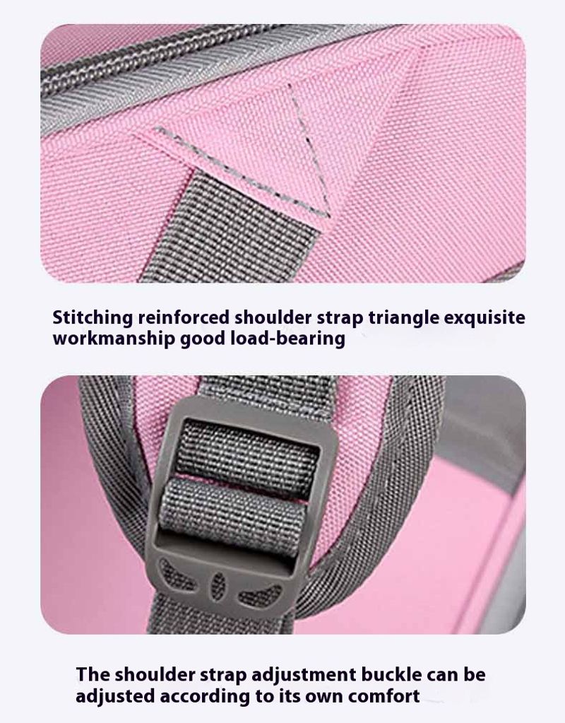 Haustiertasche Yeni einfarbige Günlük Trend Tragbare Hundetasche Büyük Kapazität Atmungsaktiver Katzenrucksack_voghion.com