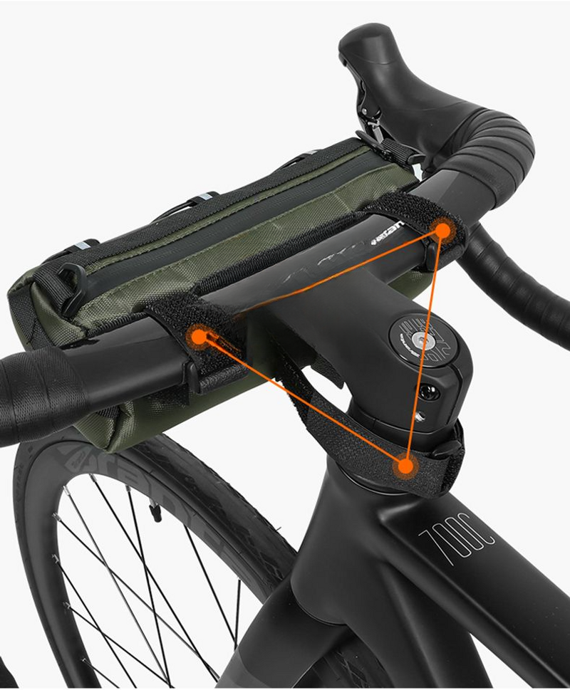 Reitausrüstung für den Vorderträger des Fahrradsattels, Handytasche für Mountainbike-Querträger, wasserdichte Tasche für das obere Rohr_voghion.com