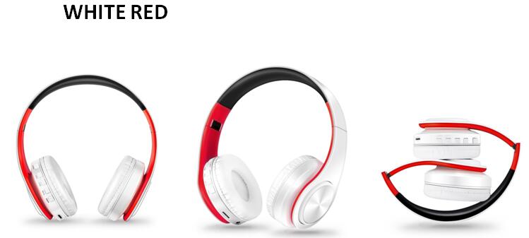 Ακουστικά Ακουστικά Bluetooth Ακουστικά Ασύρματα ακουστικά Στερεοφωνικά πτυσσόμενα αθλητικά ακουστικά Μικρόφωνο Handfree MP3 Player_voghion.com