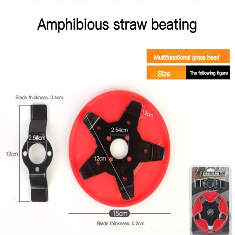 Lama universale per decespugliatore, testina per decespugliatore, lame in metallo, decespugliatore, giardino, erba, risaia, terreno asciutto, tosaerba, macchina utensile_voghion.com