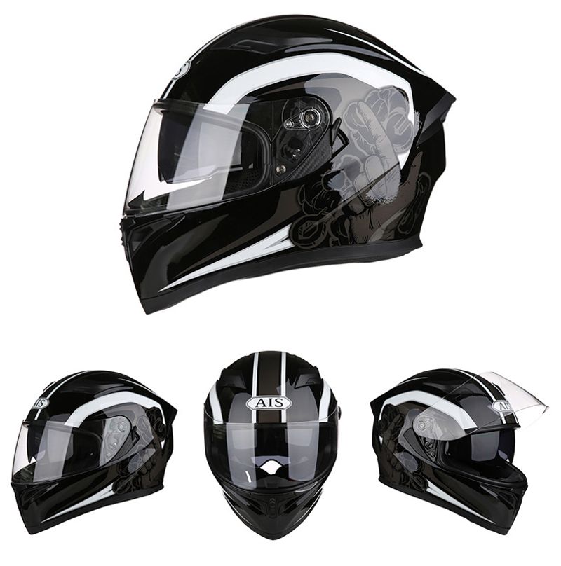 Electric Motorcycle Full Helmet Style Cool Summer Rider Scooter With Bluetooth Horns_voghion.com