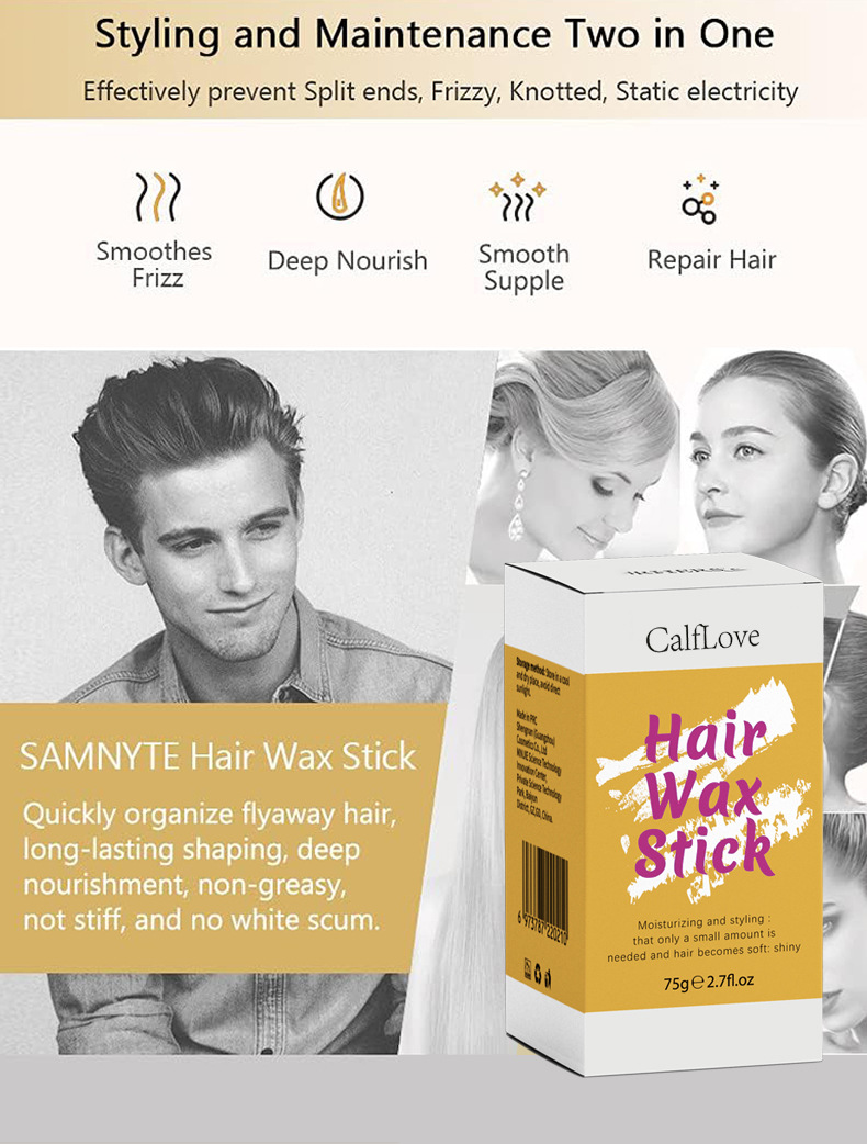  Bâtons de coiffure pour hommes et femmes, bâtons de cheveux cassés, bâtons de cire pour cheveux, fabricants transfrontaliers spot_voghion.com