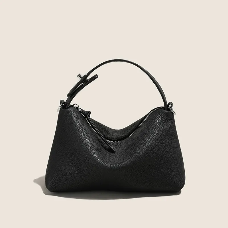 Classic Genuine Leather Women's Shoulder Bag Soft Cowhide Handbag_voghion.com