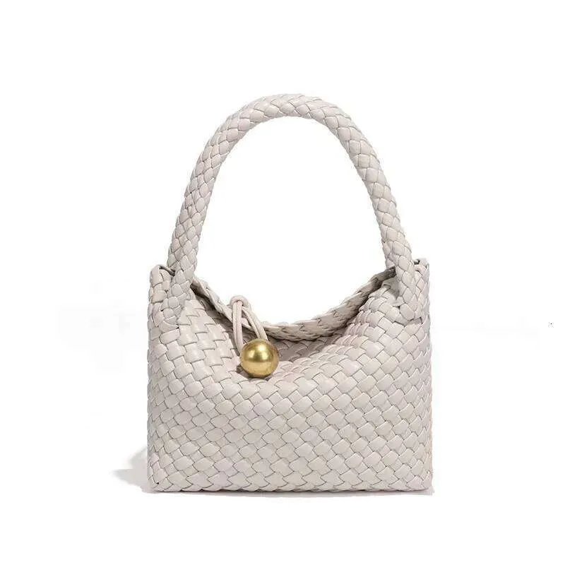 Borsa a tracolla intrecciata da donna, semplice e dal tocco avanzato, in materiale PU, borsa hobo_voghion.com