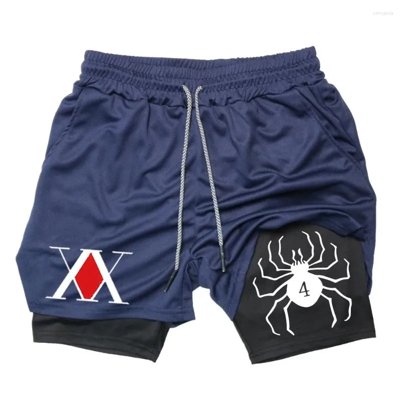 Men's Shorts 2-in-1 Breathable Quick-drying Gym Jogging Pants_voghion.com