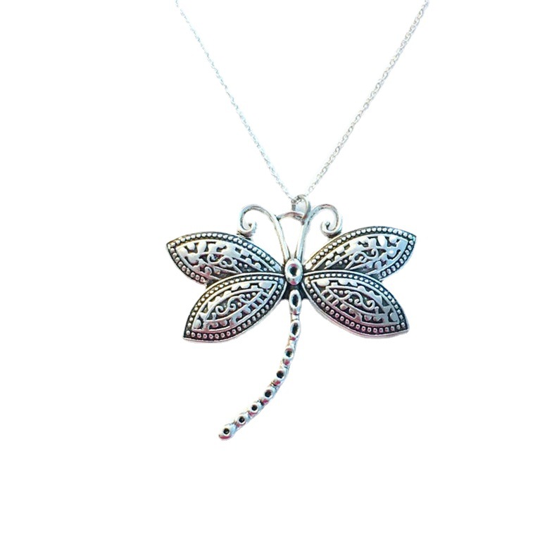 Collane Collana vintage con libellula, farfalla, elefante e serpente_voghion.com