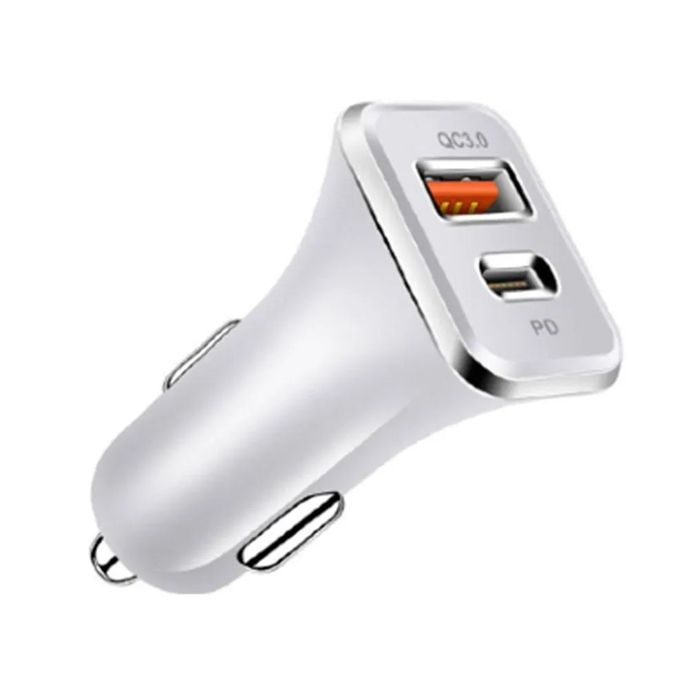 Quick Charge 3.0 PD Mobile Phone 2 Port USB Fast For IPhone 7 8 X XS Tablet Car Charger_voghion.com