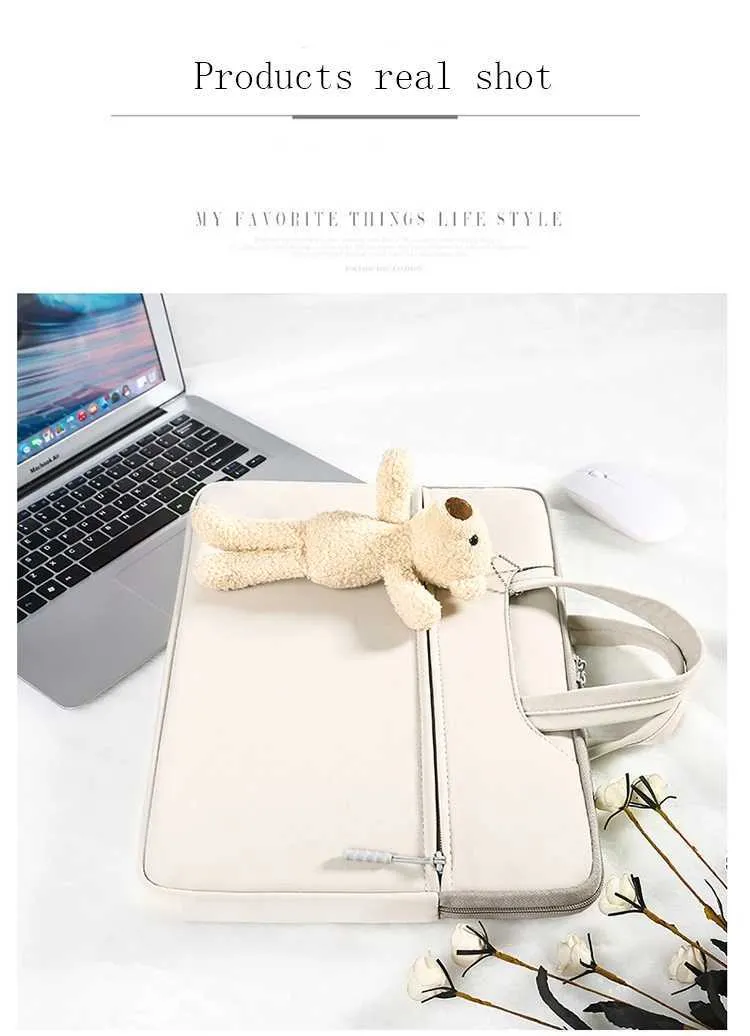 Sleeve 13.3 14 15.6 Inch Notebook Bag For book Air Pro 13 16 Case Waterproof Carry Laptop Book Funda Cover Handba24111_voghion.com