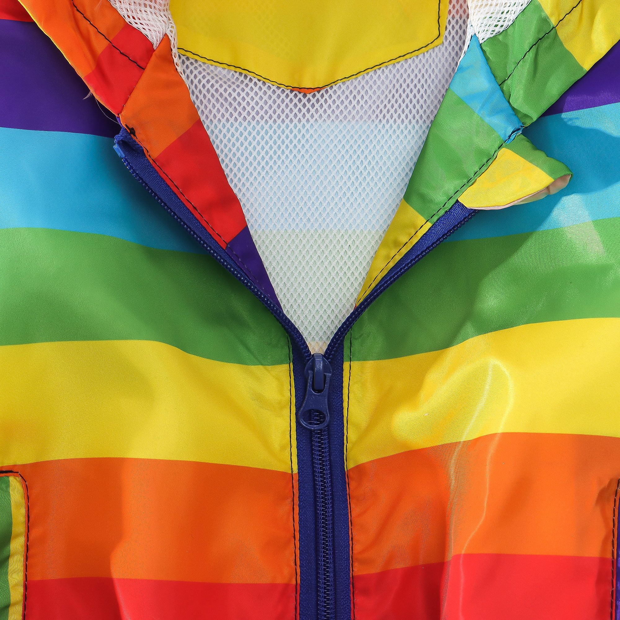Children's Autumn Coat Rainbow Color Hooded Jacket High Quality Children's Clothing_voghion.com