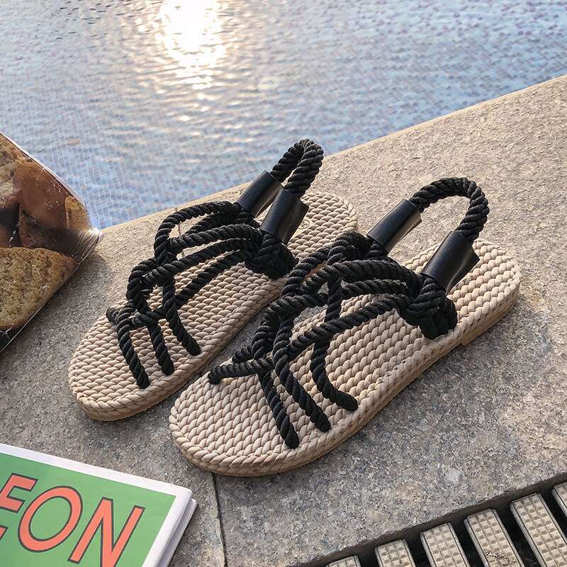 Women's Woven Beach Sandals Women's Flats_voghion.com