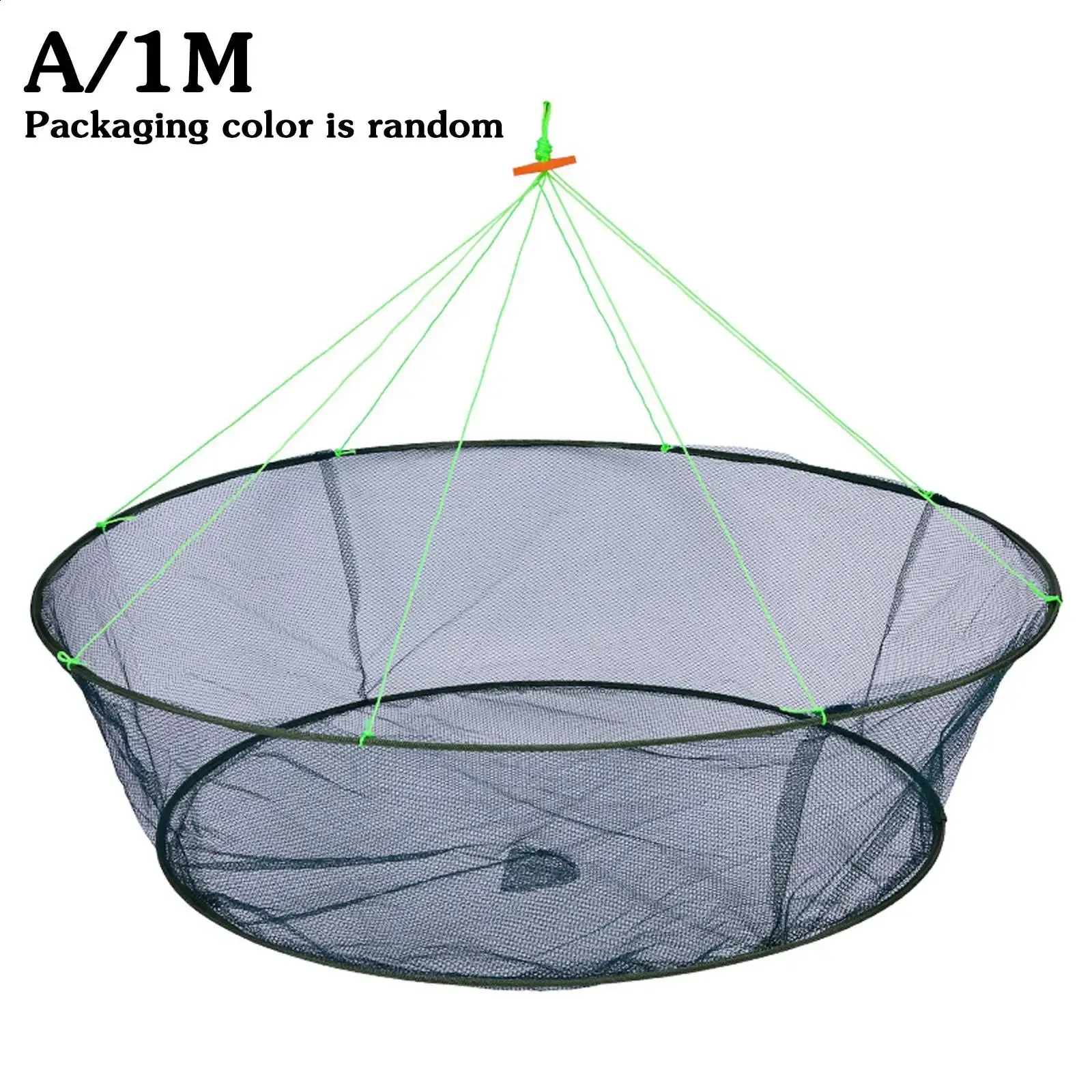 Foldable Drop Net Crayfish Catcher Fish Tank Fishing Rod Trap Cage Shrimp Bait Crab L7F4 250420_voghion.com