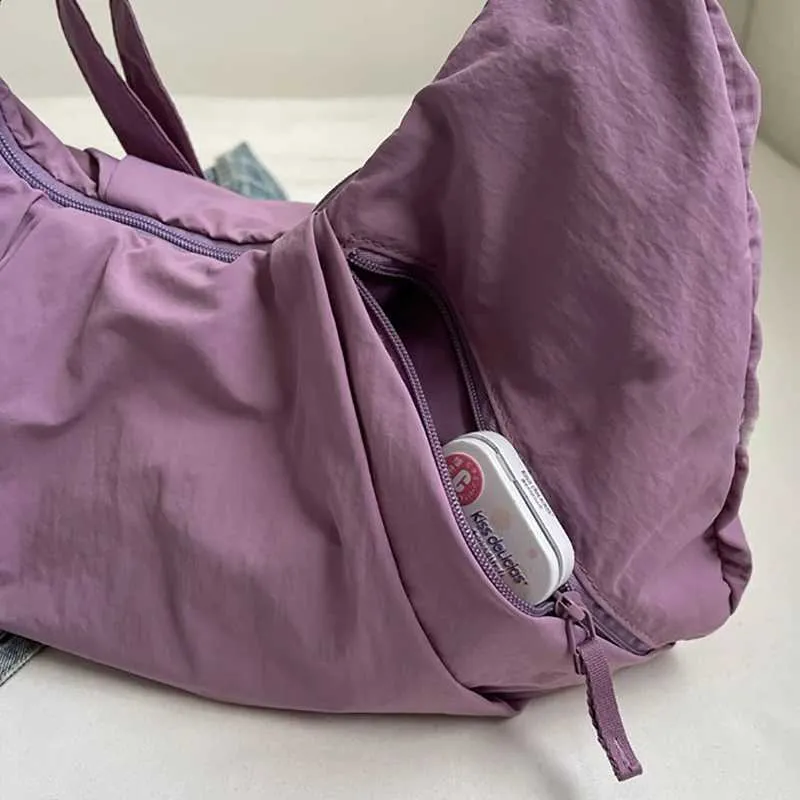 Classic Pleated Crossbody Bag For Women Solid Shoulder Handbag_voghion.com