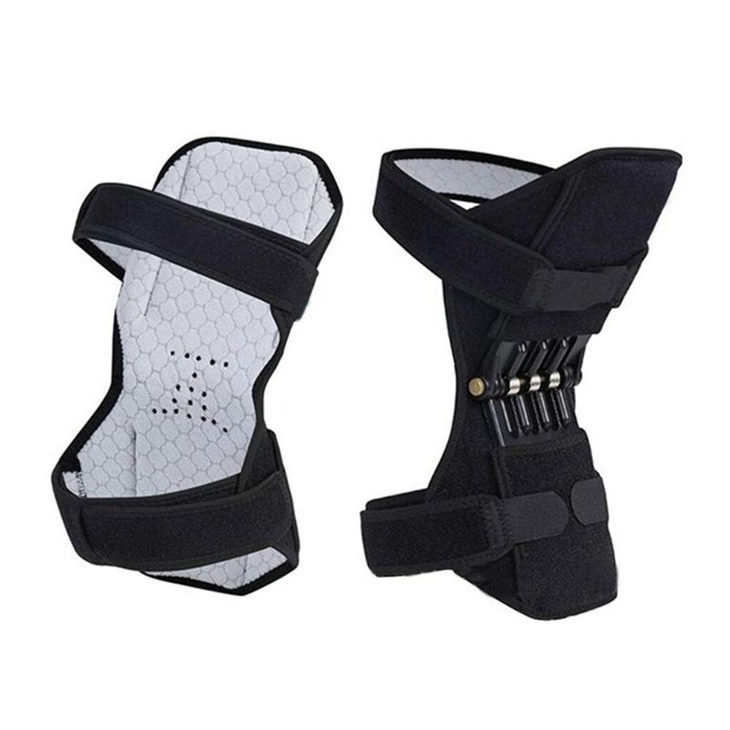 Protection Booster Power Adjustable Knee Pad Support Brace Lift Joint Powerful Rebound Spr Force for Gym Runn_voghion.com