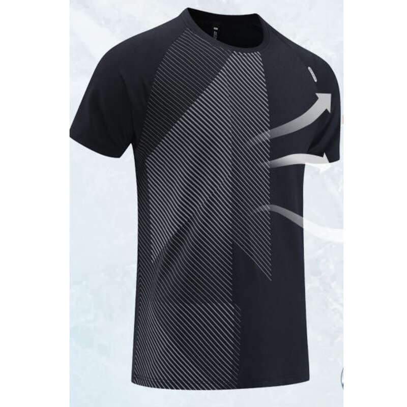 Sports Quick Drying Sweat Absorbing And Breathable Running Elastic Fitness Clothes, Outdoor Hiking Loose Top, Short_voghion.com