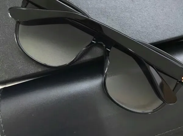 Occhiali da sole unisex designer cat eye per guida auto nero_voghion.com