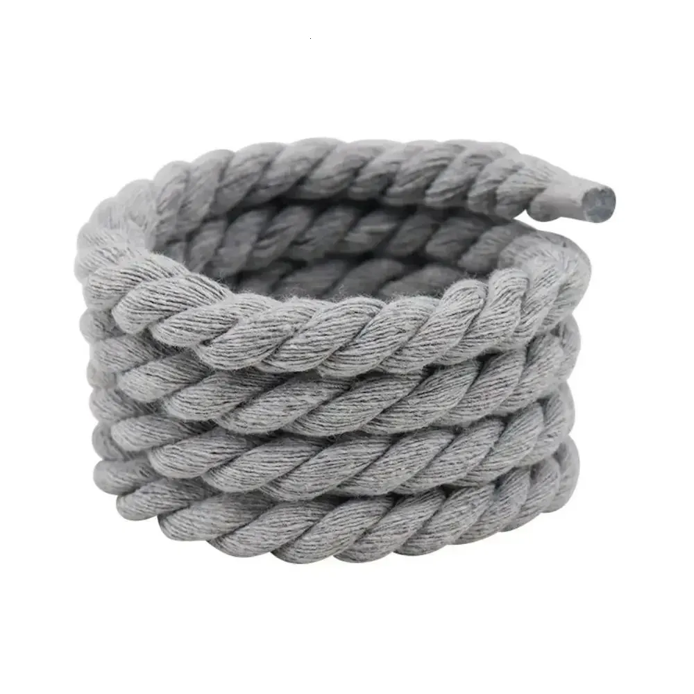 2 pezzi di lacci rotondi spessi in poliestere e cotone di alta qualità, tinta unita, larghezza 0,8 cm, 120 cm, 10 colori, lacci per scarpe audaci 250114_voghion.com