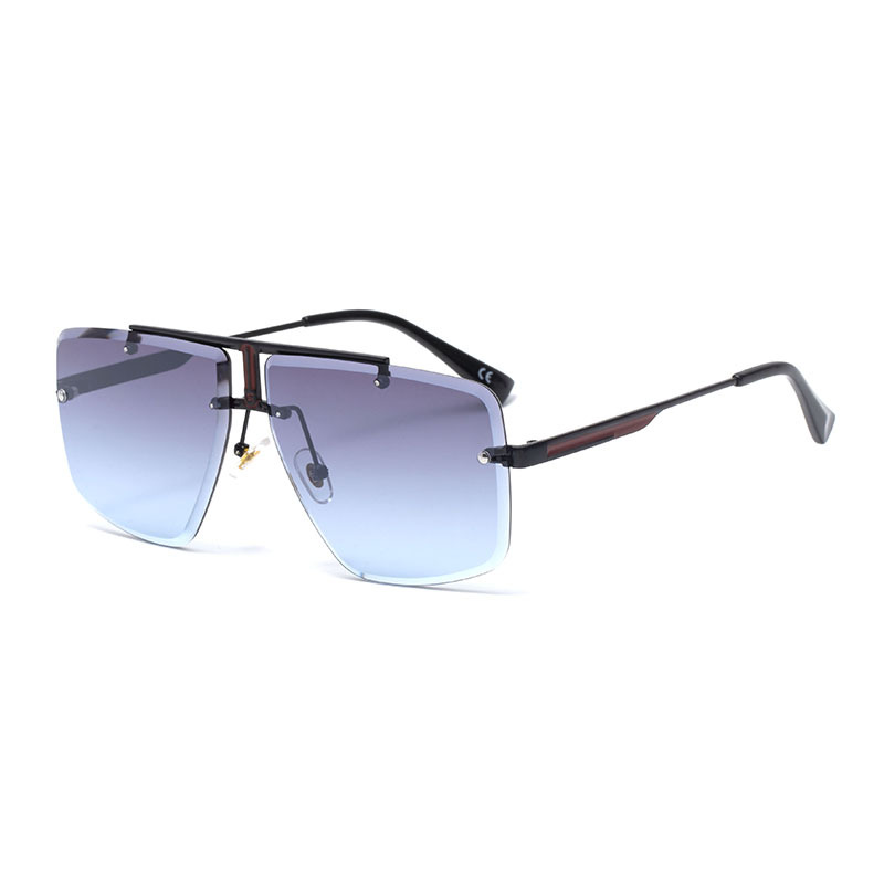 Rimless Sunglasses Men's Fashion Sunglasses Women's Fashion Square Sunglasses_voghion.com