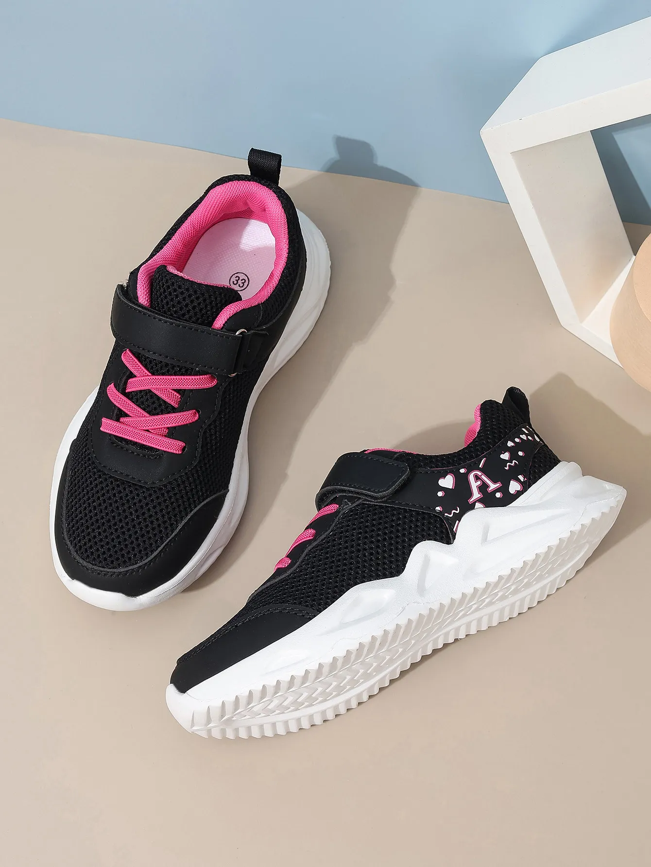 New Fashion Classic Girls Running Pink Kids Sneakers for Toddler Breathable Mesh Tennis Children School Sport Shoes 26 -_desvips.com