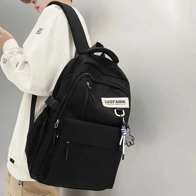 Sac à dos étanche de grande capacité pour hommes et femmes, sac d'école Cool pour fille et garçon, ordinateur portable pour étudiant, mode voyage féminin_voghion.com