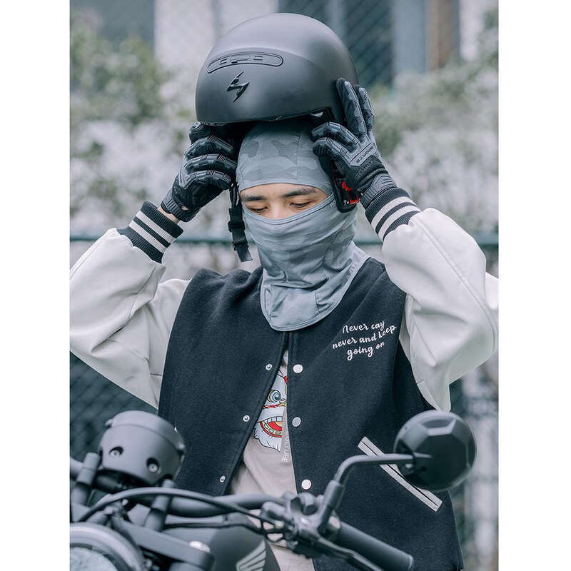 【 2,606 milhões de pessoas colecionam esta marca 】 Rock Brothers Primavera Verão Protetor Solar Fones de ouvido Outdoor Ice Silk Motocicleta_voghion.com