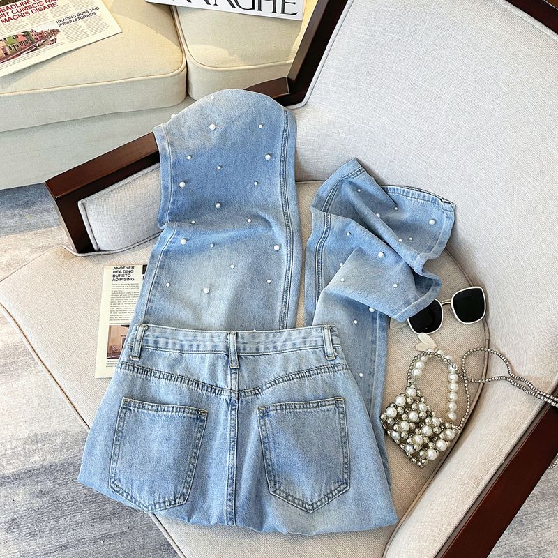 Damen Kleidung Casual Jeans Gerade Röhrenhose_voghion.com
