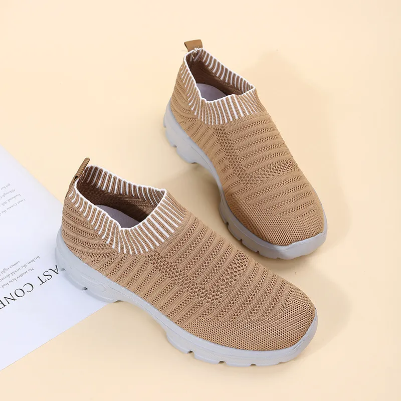 Sneakers da camminata donna traspiranti con suola platform_voghion.com