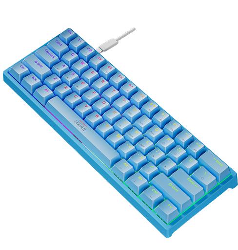 K620 Mini clavier mécanique de jeu 61 touches rvb Hotswap type-c clavier de jeu filaire PBT claviers 60% claviers ergonomiques_voghion.com