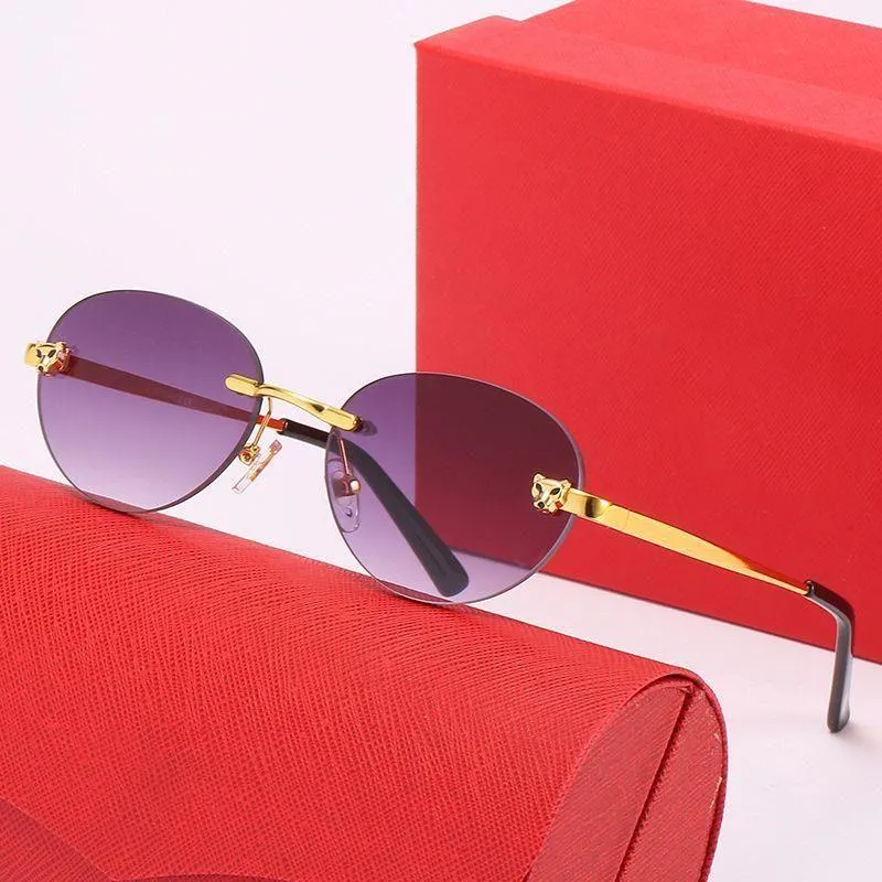 Mens Sunglasses Designer Woman Drak Oversized Round Womens Vintage Brand Sunglass Rimless Sun Glasses Gradient Lens_voghion.com