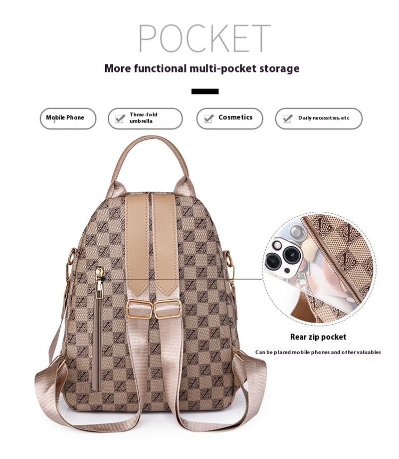 British New Fashion European American Style Retro And Trendy Bra Bag Dual-use Women's Backpack_voghion.com