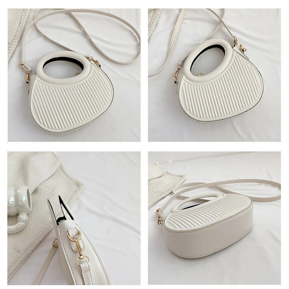 Borse a tracolla color caramella Y2k Style Borse da donna in pelle Borsa con cerniera_voghion.com