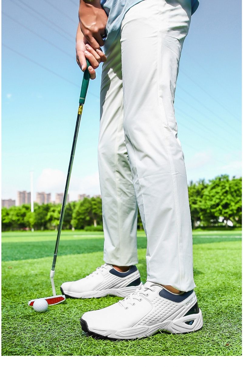 Letnie wygodne nowe trampki męskie młodzieżowe Strolg golfowe casualowe buty sportowe na świeżym powietrzu trendy_voghion.com