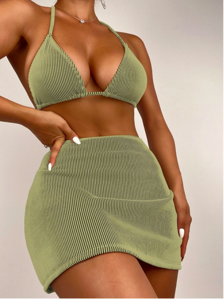 Dam sexig tredelad delad bikini baddräkt kvinnlig tillverkare grossist_voghion.com