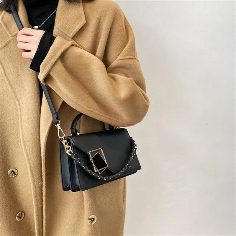 Designer Small Square Shoulder Bag With Chain Strap For Women_voghion.com
