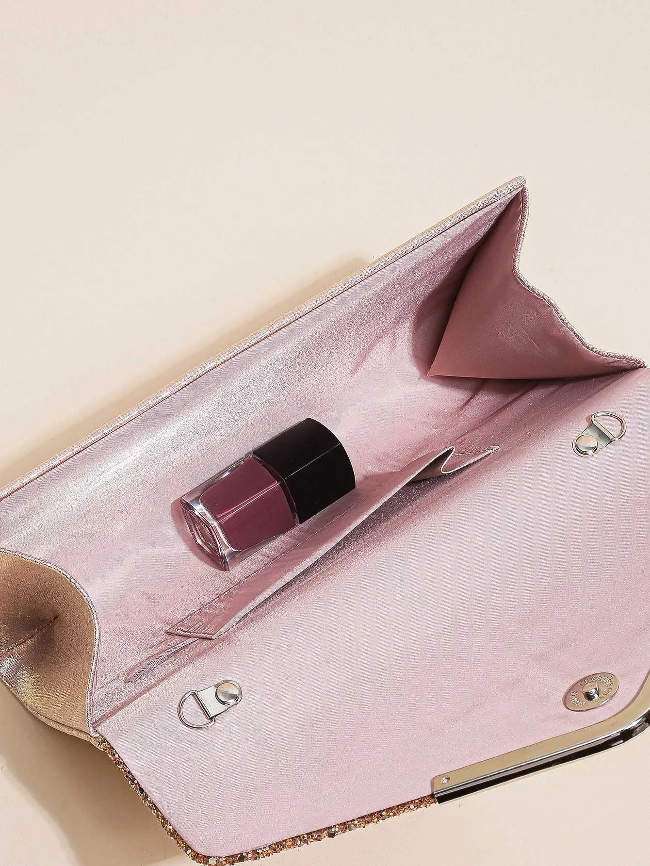 Womens evening envelope handbag promotion sequin clutch wallet shoulder chain cross body bag Y241019_voghion.com