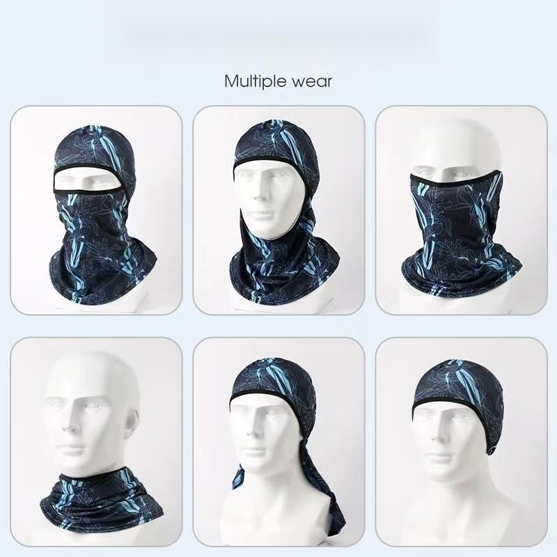 New summer headgear with ice silk, sun UV protection, riding face mask, cool, quick drying, breathable outdoor helmet_voghion.com