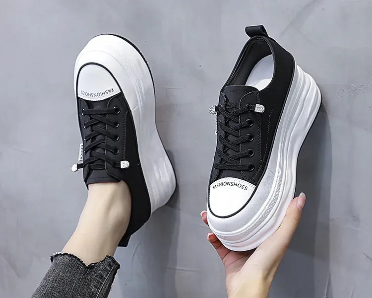 7cm rindsleder vulkanisierte plattform keilförmigen versteckte schnürsenkel schnürsenkel erhöhen lässige mode sport frauen_voghion.com