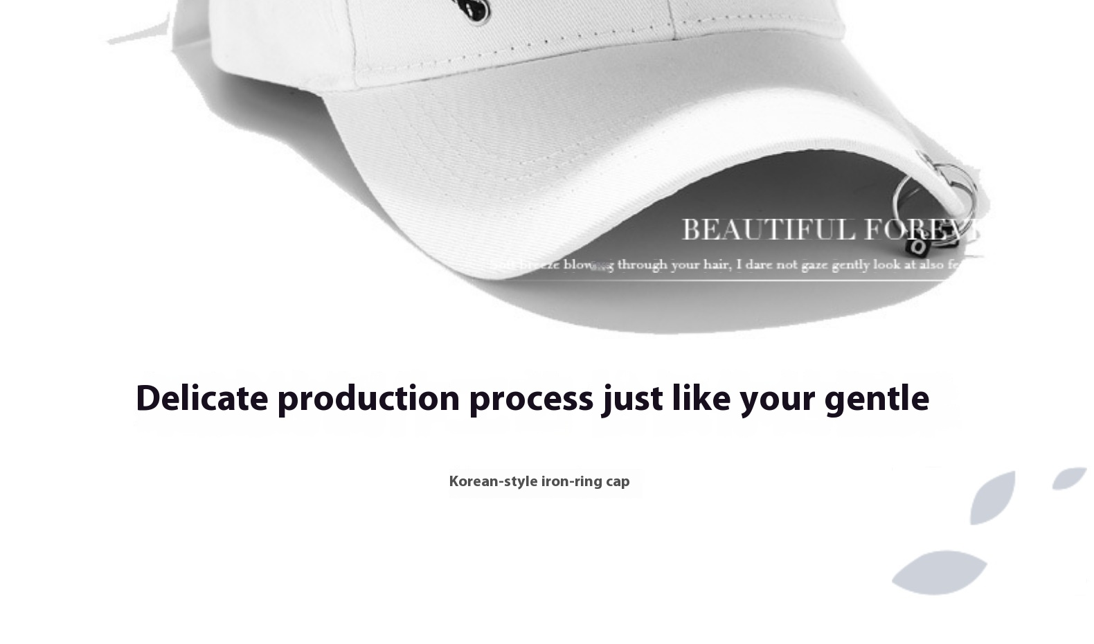 Cappellino da baseball uomo donna con anello stile coreano_voghion.com