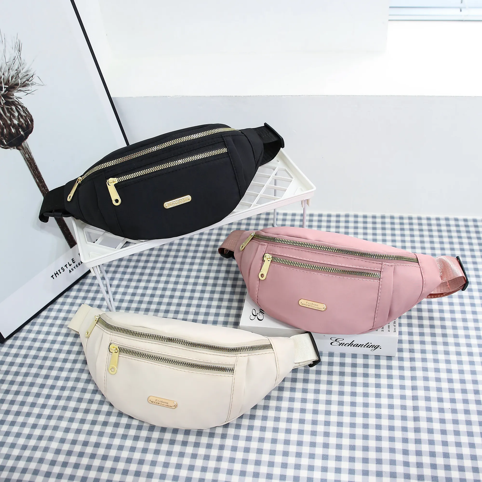 3/2/1 pz Marsupio Borsa a tracolla per donna Ovunque Marsupio con 3 tasche Marsupio_voghion.com