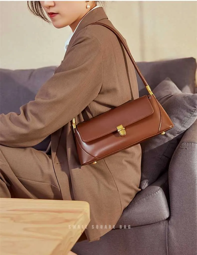 Toptrends Rindsleder Echtes Leder Unterarm Schulter Taschen Für Frauen 2024 Trend Designer Weibliche Tote Damen Handtaschen Und_voghion.com