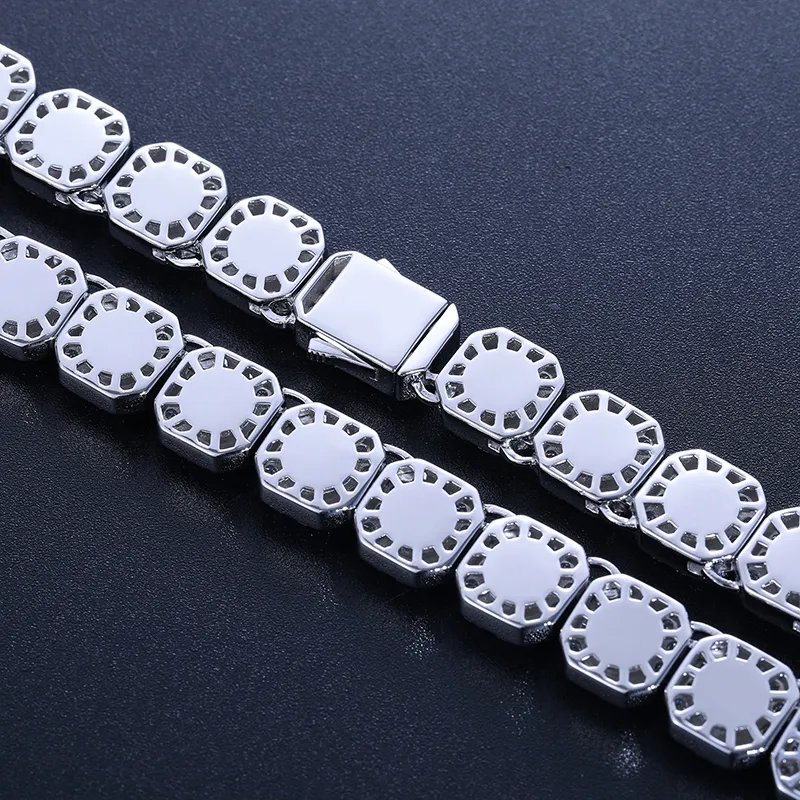 Moissanite Diamond Tennis Chain Necklace For Men And Women_voghion.com