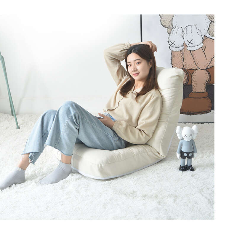 Dormitory Student Bed Backrest Netflix Folding Small Lazy Sofa Tatami Bedroom Windowsill Chair_voghion.com