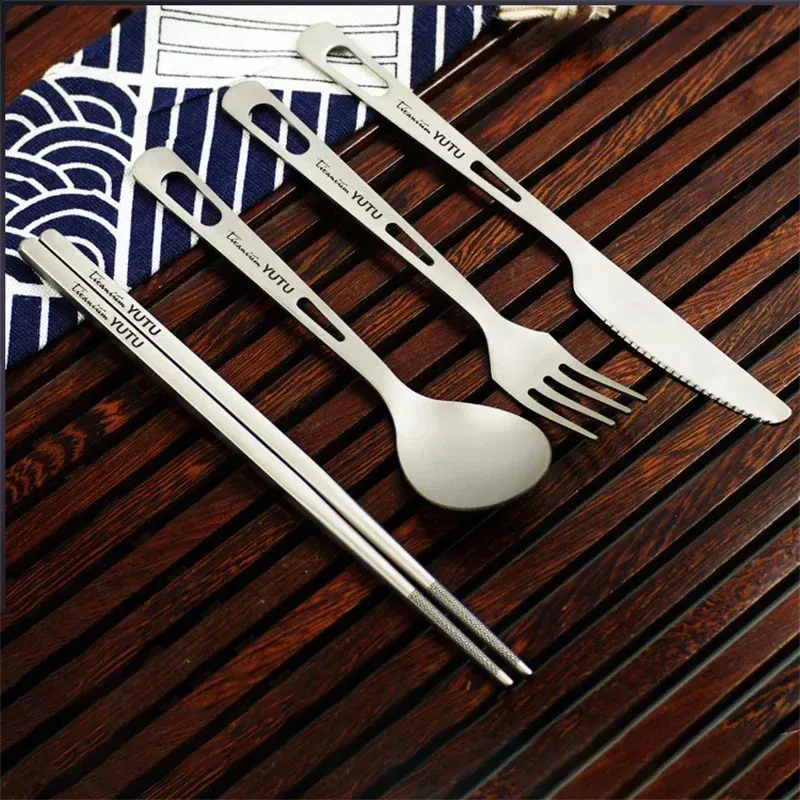 Camping Cutlery Set - Frosted｜Spoon/Chopsticks｜240910_voghion.com