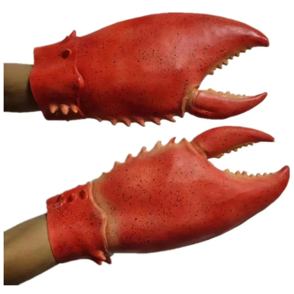 Lustige Krabbenscheren Handschuhe Waffe Requisiten Halloween Cosplay Kostüm Tier Hummer Maske Party Karneval Zubehör 240_voghion.com