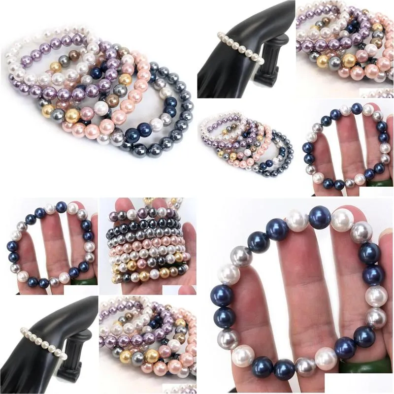 Parelarmband elastisch voor dames en heren sieraden cadeau_voghion.com