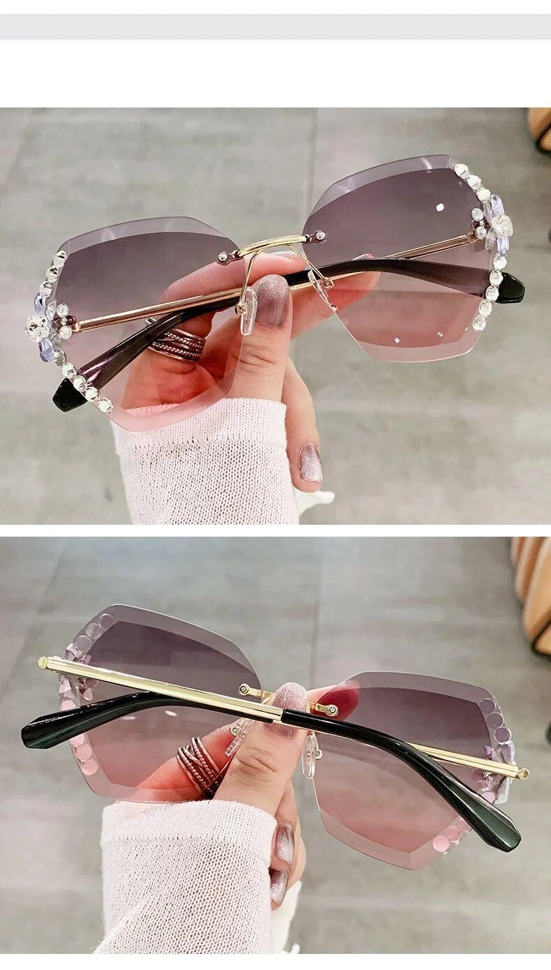 Occhiali da sole donna alla moda con strass e protezione uv_voghion.com