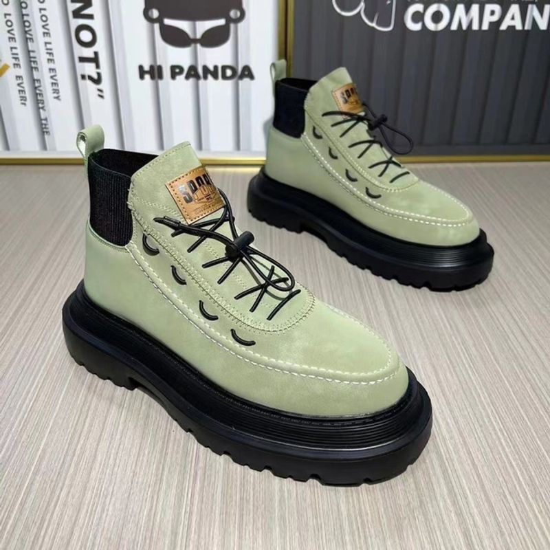 Herbst Neuankömmg Mode lässig britischen Stil Designer Motorrads tiefel bequeme hoge Winter warm Herren schuhe_voghion.com