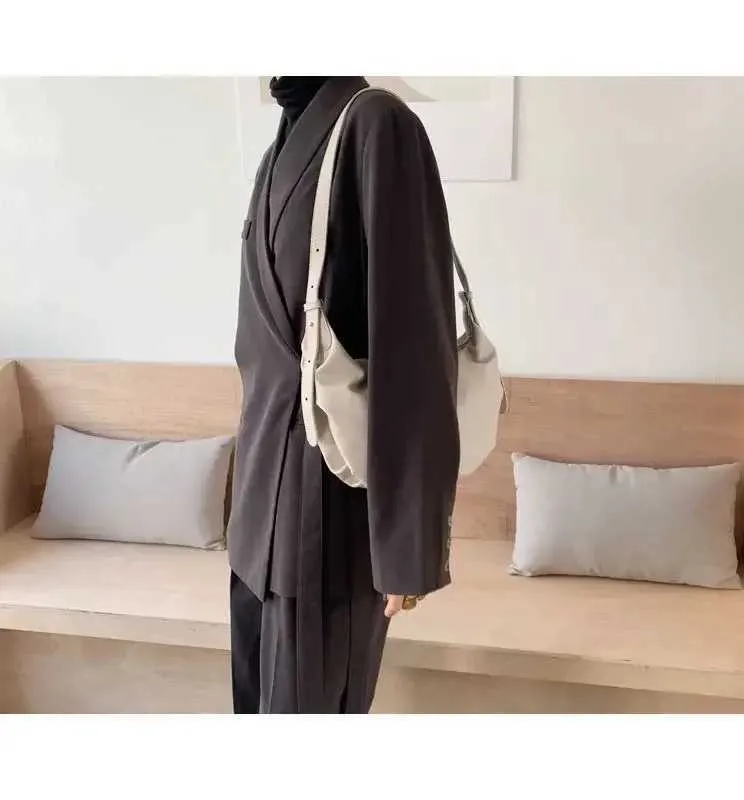 Borsa a tracolla alla moda con pieghe per donna in morbida pelle PU, borsa a tracolla firmata Dumpg Fashion Cloud, borsa Hobo BolsasC241103_voghion.com